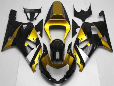 Cheapest 2001-2003 Gold Black Suzuki GSXR 600/750 Bike Fairing