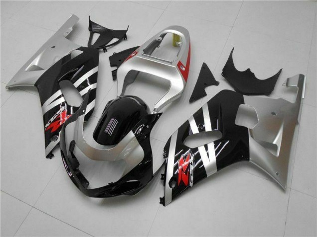 Cheapest 2001-2003 Silver Suzuki GSXR 600/750 Motorcycle Fairings Kits