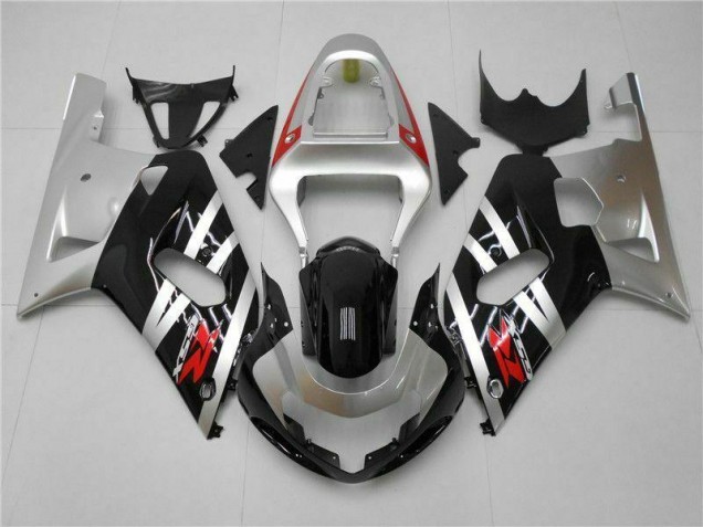 Cheapest 2001-2003 Silver Suzuki GSXR 600/750 Motorcycle Fairings Kits
