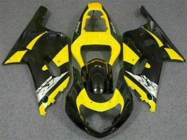 Cheapest 2001-2003 Yellow Black Suzuki GSXR 600/750 Motorcycle Replacement Fairings