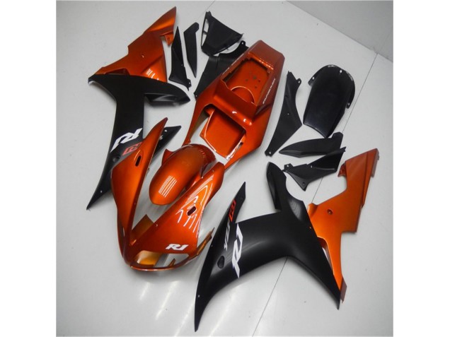 Cheapest 2002-2003 Orange Black Yamaha YZF R1 Bike Fairings