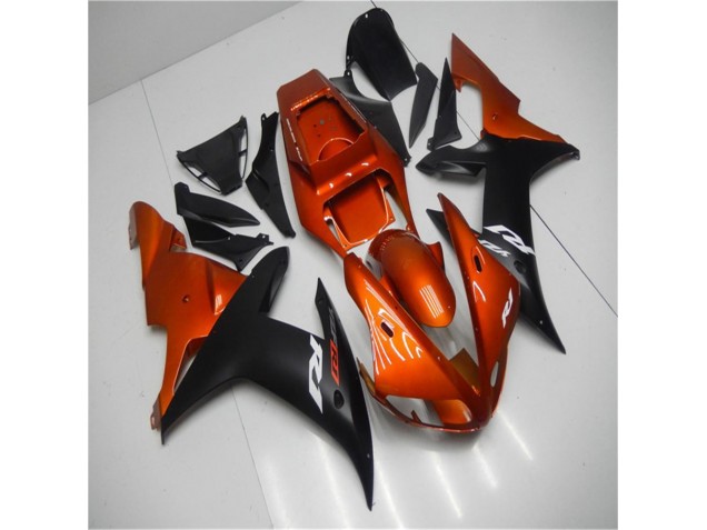 Cheapest 2002-2003 Orange Black Yamaha YZF R1 Bike Fairings