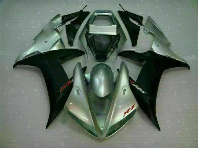 Cheapest 2002-2003 Silver Black Yamaha YZF R1 Motorbike Fairing Kits