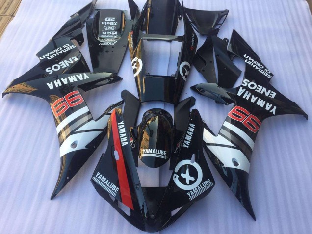 Cheapest 2002-2003 Black White Yamaha YZF R1 Motorcycle Replacement Fairings