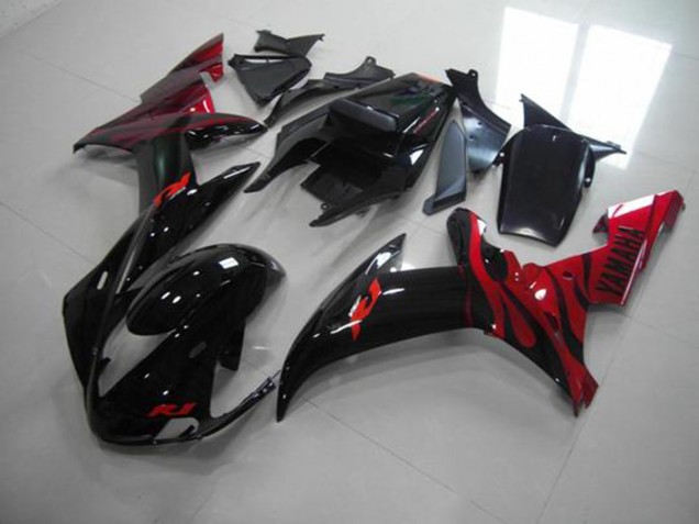Cheapest 2002-2003 Black Flame Yamaha YZF R1 Motorcyle Fairings