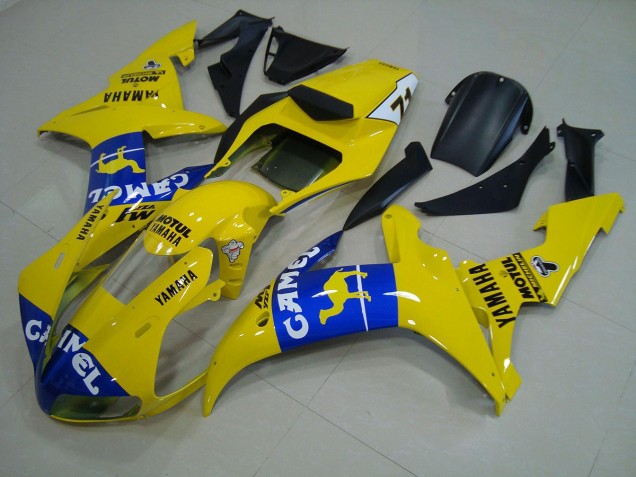 Cheapest 2002-2003 Blue Yellow Yamaha YZF R1 Motorcylce Fairings