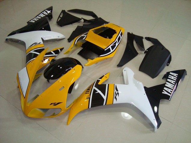 Cheapest 2002-2003 Yellow Anniversary Yamaha YZF R1 Replacement Motorcycle Fairings