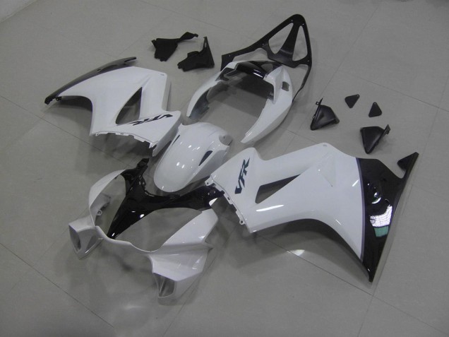 Cheapest 2002-2013 White Black Honda VFR800 Motorcyle Fairings