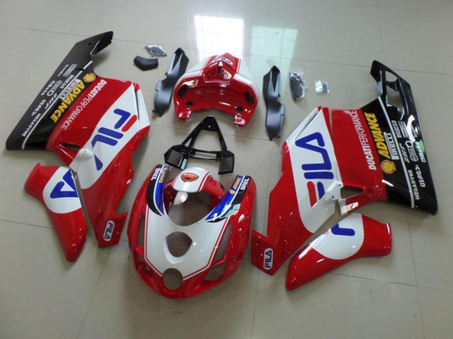 Cheapest 2003-2004 Red Fila Ducati 749 999 Bike Fairings Cheapest 2003-2004 Red Fila Ducati 749 999 Bike Fairings
