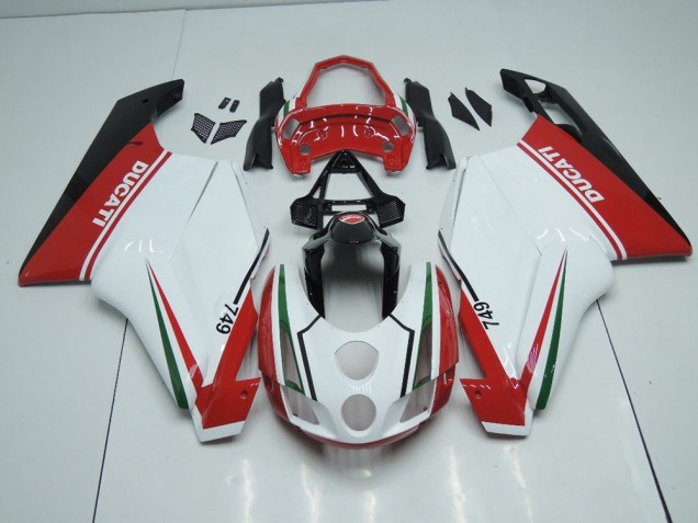 Cheapest 2003-2004 White Red with Tail Open Ducati 749 999 Motor Bike Fairings