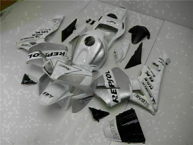 Cheapest 2003-2004 White Repsol CBR600RR Bike Fairing Kit