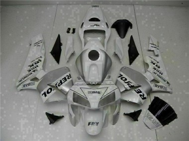 Cheapest 2003-2004 White Repsol CBR600RR Bike Fairing Kit