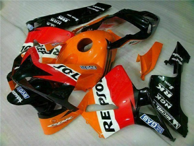 Cheapest 2003-2004 Orange Repsol Honda CBR600RR Motorbike Fairing Kits