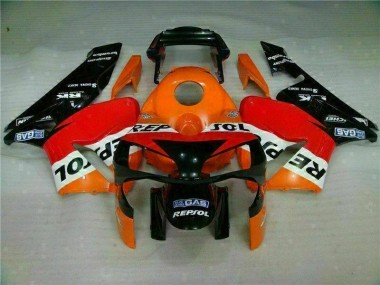 Cheapest 2003-2004 Orange Repsol Honda CBR600RR Motorbike Fairing Kits