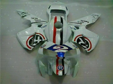 Cheapest 2003-2004 White Blue R 2 Honda CBR600RR Motorcycle Fairings