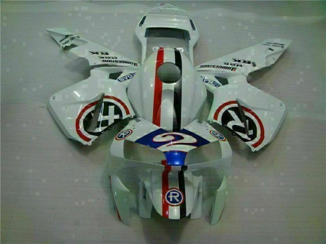 Cheapest 2003-2004 White Blue R 2 Honda CBR600RR Motorcycle Fairings