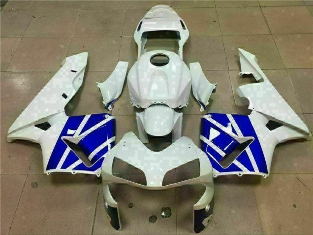 Cheapest 2003-2004 White Blue Honda CBR600RR Bike Fairings