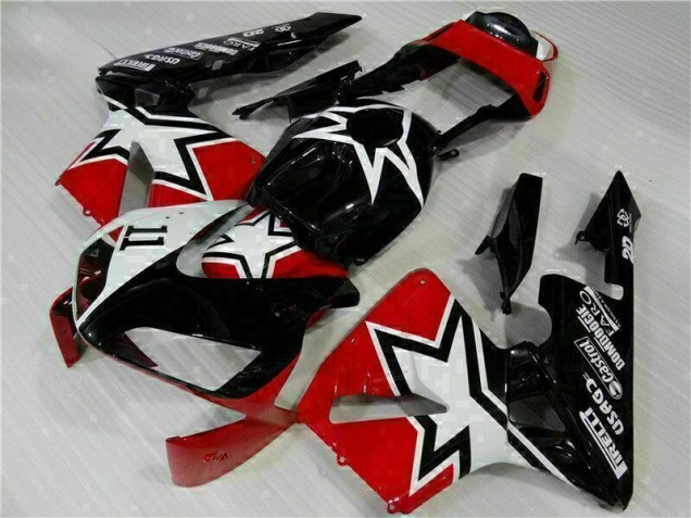 Cheapest 2003-2004 Black White 11 Honda CBR600RR Moto Fairings