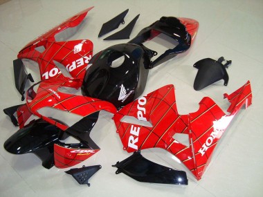 Cheapest 2003-2004 Black Spider Man Repsol Honda CBR600RR Motorcycle Fairing Kits