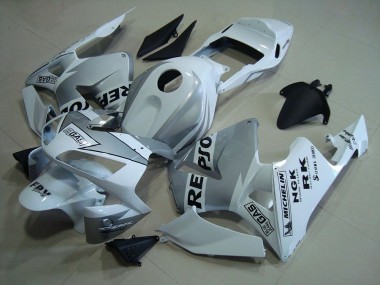 Cheapest 2003-2004 Repsol White Silver Honda CBR600RR Motorcycle Fairings Kits