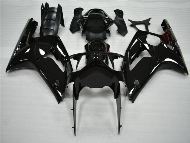 Cheapest 2003-2004 Glossy Black Kawasaki ZX6R Moto Fairings Cheapest 2003-2004 Glossy Black Kawasaki ZX6R Moto Fairings