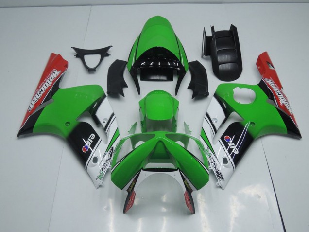 Cheapest 2003-2004 Green Motocard Kawasaki ZX6R Motorbike Fairings