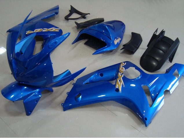 Cheapest 2003-2004 Light Blue Kawasaki ZX6R Motorcycle Fairing