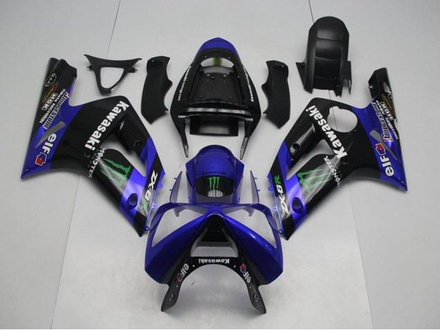 Cheapest 2003-2004 Blue Monster Kawasaki ZX6R Motorbike Fairing