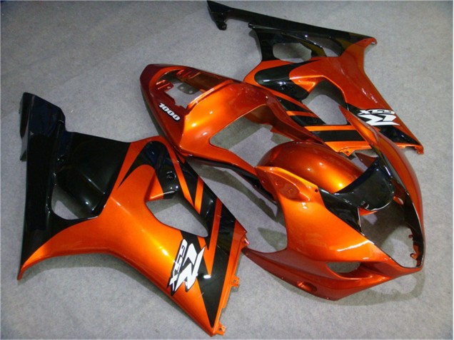 Cheapest 2003-2004 Orange Black Suzuki GSXR 1000 Motorcycle Fairing Kits