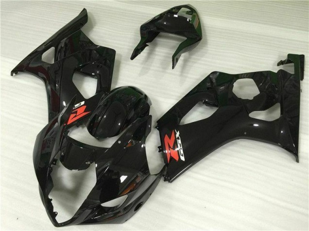 Cheapest 2003-2004 Glossy Black Suzuki GSXR 1000 Motor Fairings