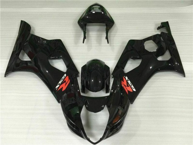 Cheapest 2003-2004 Glossy Black Suzuki GSXR 1000 Motor Fairings