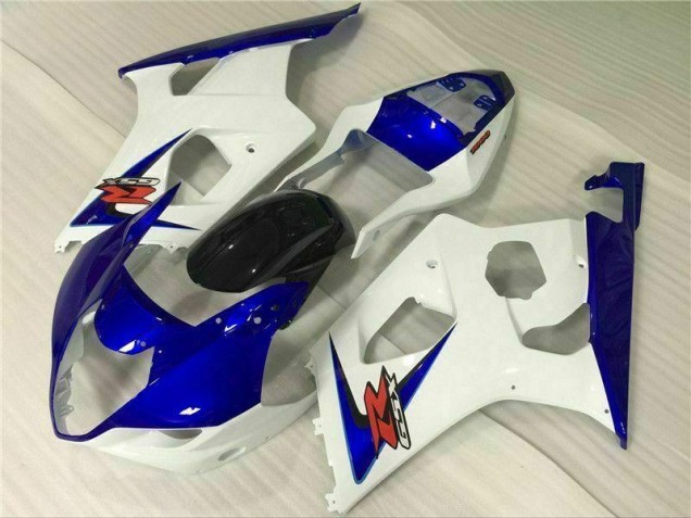 Cheapest 2003-2004 White Blue Suzuki GSXR 1000 Bike Fairings