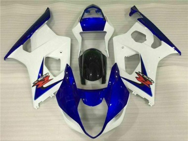 Cheapest 2003-2004 White Blue Suzuki GSXR 1000 Bike Fairings