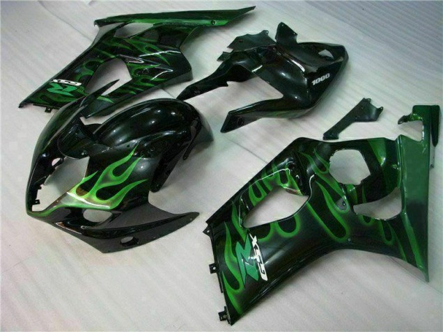 Cheapest 2003-2004 Green Black Suzuki GSXR 1000 Motorbike Fairing Cheapest 2003-2004 Green Black Suzuki GSXR 1000 Motorbike Fairing