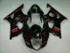 Cheapest 2003-2004 Red Flame Suzuki GSXR 1000 Bike Fairing Kit