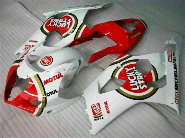 Cheapest 2003-2004 Red White Suzuki GSXR 1000 Motorbike Fairing Kits