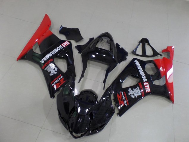 Cheapest 2003-2004 Black and Red Suzuki GSXR 1000 Motorbike Fairing