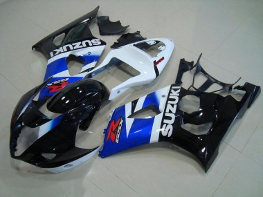 Cheapest 2003-2004 Black Blue White Suzuki GSXR 1000 Motorcycle Fairing Kit
