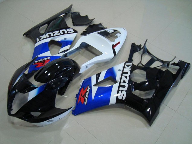 Cheapest 2003-2004 Black Blue White Suzuki GSXR 1000 Motorcycle Fairing Kit