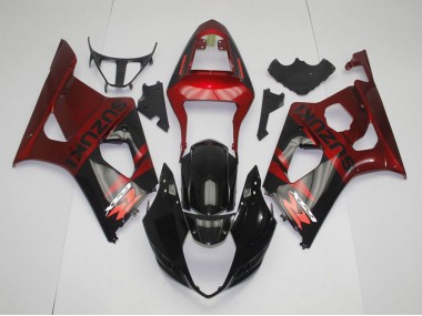 Cheapest 2003-2004 Black Red Suzuki GSXR 1000 Replacement Motorcycle Fairings