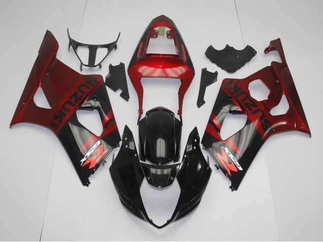 Cheapest 2003-2004 Black Red Suzuki GSXR 1000 Replacement Motorcycle Fairings