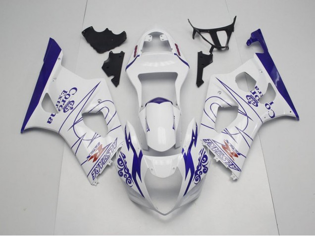 Cheapest 2003-2004 Blue Whie Corona Suzuki GSXR 1000 Moto Fairings