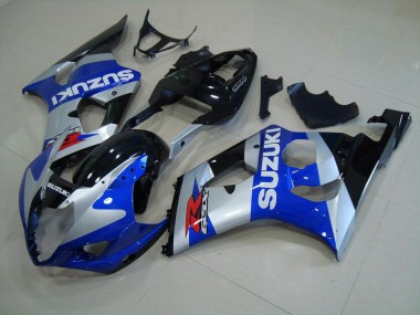 Cheapest 2003-2004 Blue Silver Suzuki GSXR 1000 Motorcyle Fairings