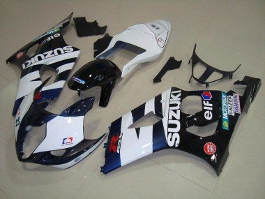 Cheapest 2003-2004 White Black Elf Suzuki GSXR 1000 Motorcycle Fairing Kit