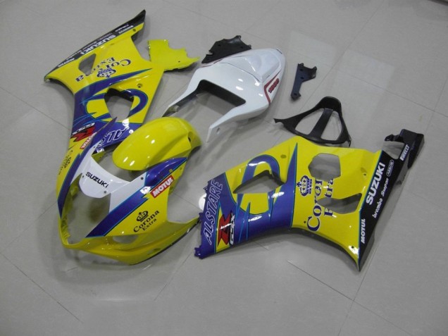 Cheapest 2003-2004 Yellow Corona Suzuki GSXR 1000 Bike Fairing