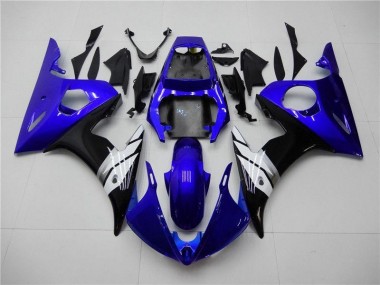 Cheapest 2003-2005 Blue White Black Yamaha YZF R6 Motorcycle Fairings Kit