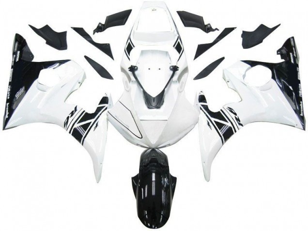 Cheapest 2003-2005 Black White Tribal Yamaha YZF R6 Motorcycle Fairing