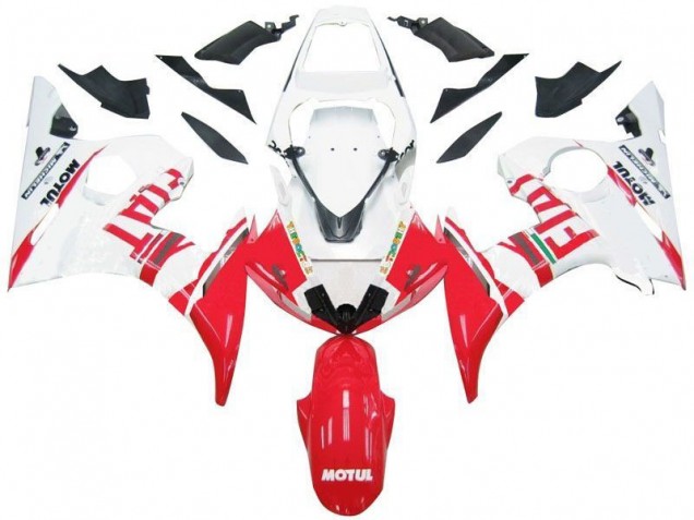 Cheapest 2003-2005 White Red Fiat Yamaha YZF R6 Motorbike Fairing