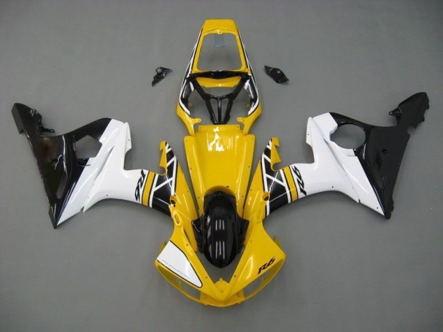 Cheapest 2003-2005 Yellow White Black Yamaha YZF R6 Moto Fairings