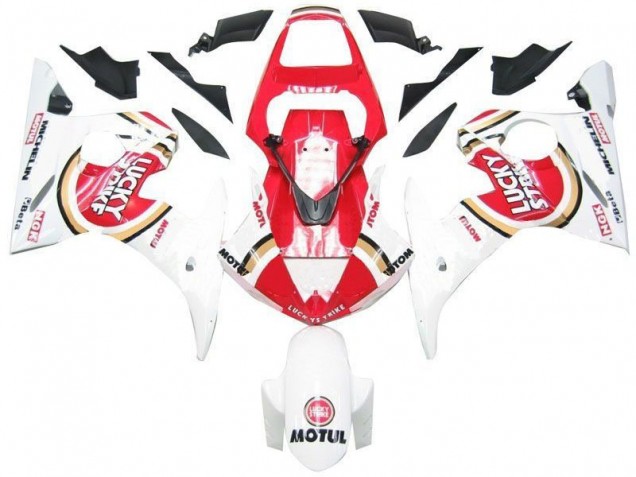 Cheapest 2003-2005 White Red Lucky Strike Yamaha YZF R6 Replacement Fairings